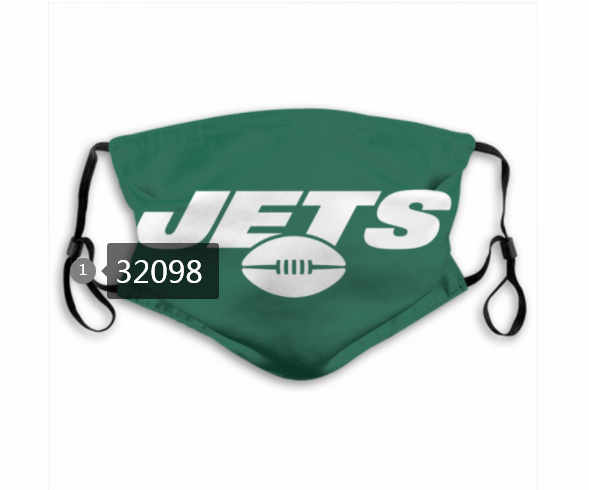 NFL 2020 New York Jets #72 Dust mask with filter